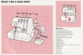 Elna 624DSE 614DE 604E Overlocker  instruction manual
