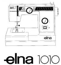 Elna 1010 Sewing machine instruction manual