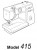 Janome 415 Instruction manual